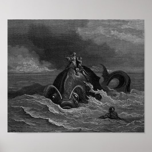 Gustave Dore Engraving Zee Monster Poster (Voorkant)