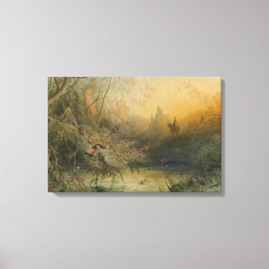 Gustave Dore - Fairy Land Canvas Afdruk (Voorkant)