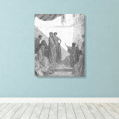 Gustave Doré - Handelingen 10 Petrus predikt in he Canvas Afdruk (Insitu (Houten vloer))