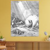 Gustave Doré - Handelingen 9 De Bekering van Saulu Canvas Afdruk (Insitu (Woonkamer))