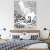 Gustave Doré - Handelingen 9 De Bekering van Saulu Canvas Afdruk (Insitu (Slaapkamer))