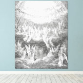 Gustave Doré - Hymne van de Zaligen Canvas Afdruk (Insitu (Houten vloer))