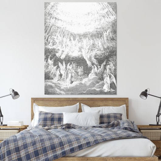 Gustave Doré - Hymne van de Zaligen Canvas Afdruk (Insitu (Slaapkamer))