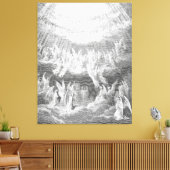 Gustave Doré - Hymne van de Zaligen Canvas Afdruk (Insitu (Woonkamer))