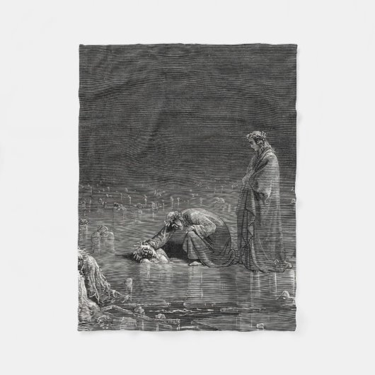 Gustave Dore Inferno Fleece Deken (Voorkant)