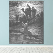 Gustave Doré - Jacob bidt om bescherming Canvas Afdruk (Insitu (Houten vloer))