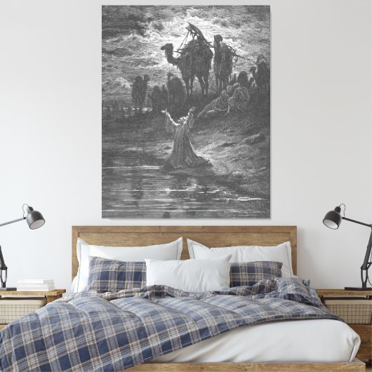 Gustave Doré - Jacob bidt om bescherming Canvas Afdruk (Insitu (Slaapkamer))