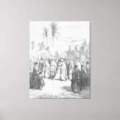 Gustave Doré - Jacob en Esau ontmoeten Canvas Afdruk (Voorkant)
