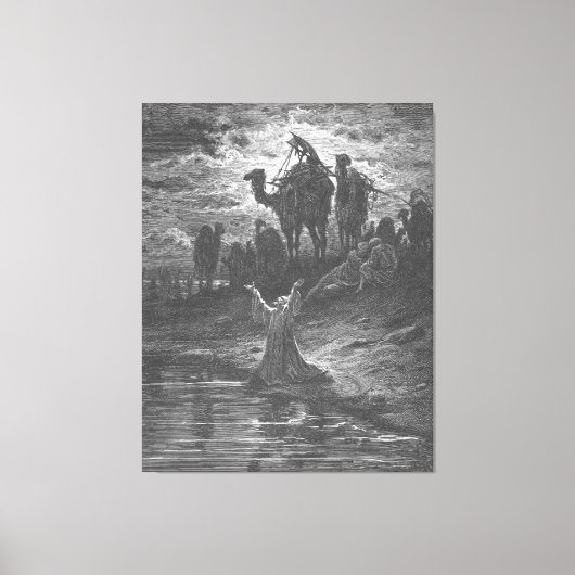 Gustave Doré - Jacob Prays for Protection Canvas Afdruk (Voorkant)