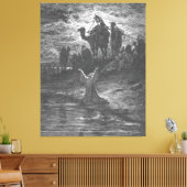 Gustave Doré - Jacob Prays for Protection Canvas Afdruk (Insitu (Woonkamer))
