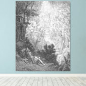Gustave Doré - Jakobs droom Canvas Afdruk (Insitu (Houten vloer))