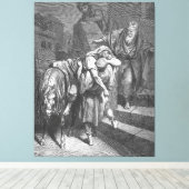 Gustave Doré - Lucas 10B De barmhartige Samaritaan Canvas Afdruk (Insitu (Houten vloer))