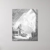 Gustave Doré - Lucas 1 - De Aankondiging Canvas Afdruk (Voorkant)