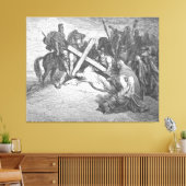 Gustave Doré - Lucas 23A Jezus arriveert bij Calva Canvas Afdruk (Insitu (Woonkamer))