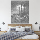 Gustave Doré - Lucas 23C Duisternis bij de Kruisig Canvas Afdruk (Insitu (Slaapkamer))