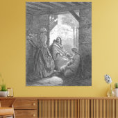 Gustave Doré - Luke 10C Jesus at the House of Mart Canvas Afdruk (Insitu (Woonkamer))