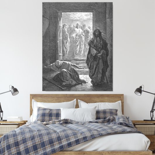 Gustave Doré - Luke 18 The Pharisee and the Public Canvas Afdruk (Insitu (Slaapkamer))