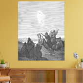 Gustave Doré - Luke 24B Jesus Ascends to Heaven Canvas Afdruk (Insitu (Woonkamer))
