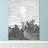Gustave Doré - Luke 24B Jesus Ascends to Heaven Canvas Afdruk (Insitu (Houten vloer))