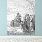 Gustave Doré - Luke 5 Jesus Preaches at the Sea of Canvas Afdruk (Insitu (Houten vloer))