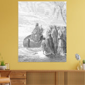 Gustave Doré - Luke 5 Jesus Preaches at the Sea of Canvas Afdruk (Insitu (Woonkamer))