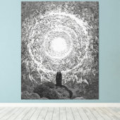 Gustave Doré - Machine Colourised Paradiso Canvas Afdruk (Insitu (Houten vloer))