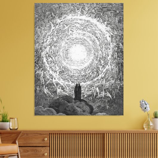 Gustave Doré - Machine Colourised Paradiso Canvas Afdruk (Insitu (Woonkamer))