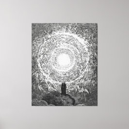 Gustave Doré - Machine ingekleurde Paradiso Canvas Afdruk