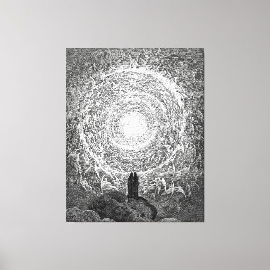 Gustave Doré - Machine ingekleurde Paradiso Canvas Afdruk (Voorkant)