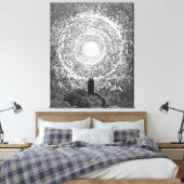 Gustave Doré - Machine ingekleurde Paradiso Canvas Afdruk (Insitu (Slaapkamer))