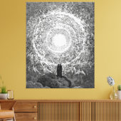 Gustave Doré - Machine ingekleurde Paradiso Canvas Afdruk (Insitu (Woonkamer))