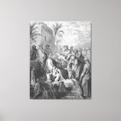 Gustave Doré - Marcus 10 Jezus zegent de kleinen Canvas Afdruk (Voorkant)