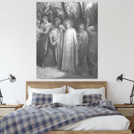 Gustave Doré - Marcus 14 Judas verraadt Jezus Canvas Afdruk (Insitu (Slaapkamer))