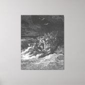 Gustave Doré - Marcus 4 Jezus kalmeert de storm op Canvas Afdruk (Voorkant)