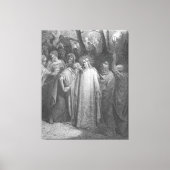 Gustave Doré - Mark 14 Judas Betrays Jesus Canvas Afdruk (Voorkant)