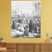 Gustave Doré - Matt 21 Jesus Enters Into Jerusalem Canvas Afdruk (Insitu (Woonkamer))