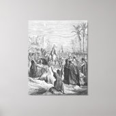 Gustave Doré - Matt 21 Jesus Enters Into Jerusalem Canvas Afdruk (Voorkant)