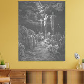 Gustave Doré - Matt 27C The Crucifixion of Jesus  Canvas Afdruk (Insitu (Woonkamer))