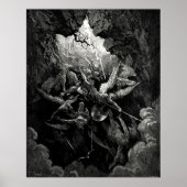 Gustave Doré Milton's Paradise Lost Hell Engraving Poster (Voorkant)