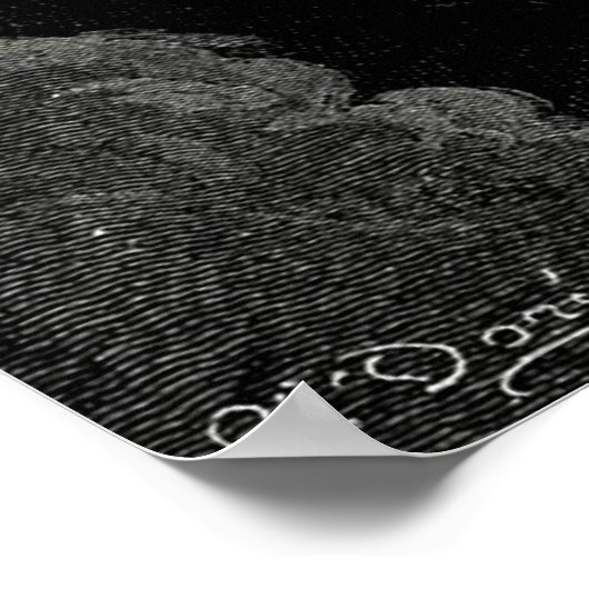 Gustave Doré Milton's Paradise Lost Hell Engraving Poster (Hoek)