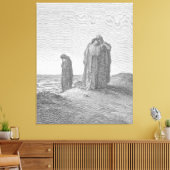 Gustave Doré - Naomi and Her Daughters-in-law Canvas Afdruk (Insitu (Woonkamer))
