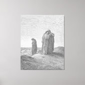 Gustave Doré - Naomi en haar schoondochters Canvas Afdruk (Voorkant)