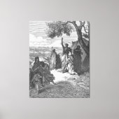 Gustave Doré - Noah Curses Ham and Canaan Canvas Afdruk (Voorkant)