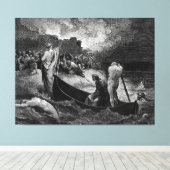 Gustave Doré - Ontscheping voor de stad Canvas Afdruk (Insitu (Houten vloer))