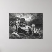 Gustave Doré - Ontscheping voor de stad Canvas Afdruk (Voorkant)