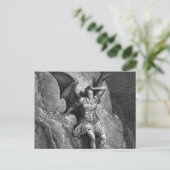 Gustave Dore Paradise Lost Briefkaart (Staand voorkant)