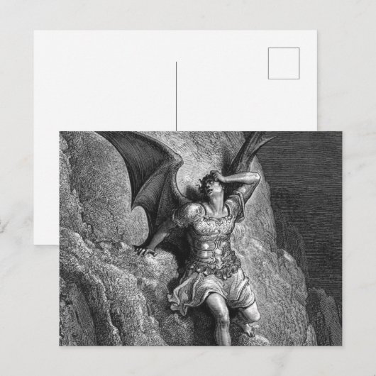 Gustave Dore Paradise Lost Briefkaart (Voorkant / Achterkant)