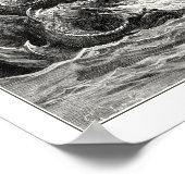 Gustave Dore: reptiel met overvloedig paaien Poster (Hoek)