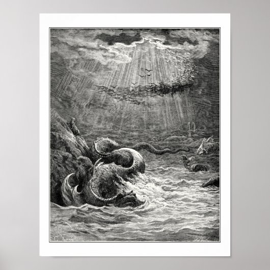 Gustave Dore: reptiel met overvloedig paaien Poster (Voorkant)