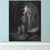 Gustave Doré - Rivier Lete Canvas Afdruk (Insitu (Houten vloer))